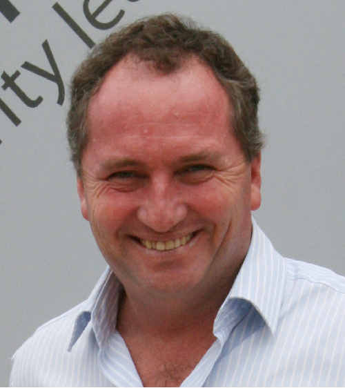 IN EMERALD: Senator Barnaby Joyce. cm-301110-003 IN EMERALD: Senator Barnaby Joyce. cm-301110-003